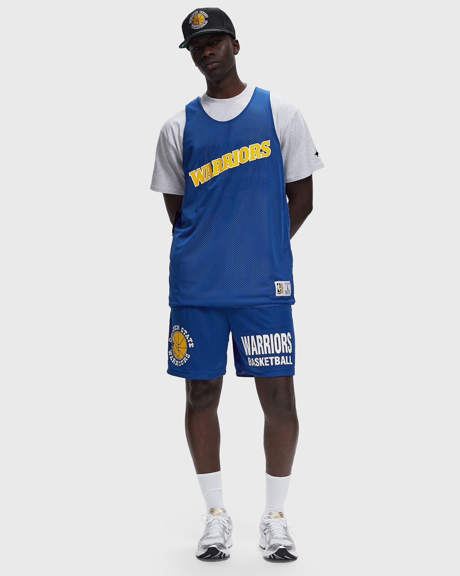 NBA GAMEDAY MESH 7IN SHORTS VINTAGE LOGO WARRIORS