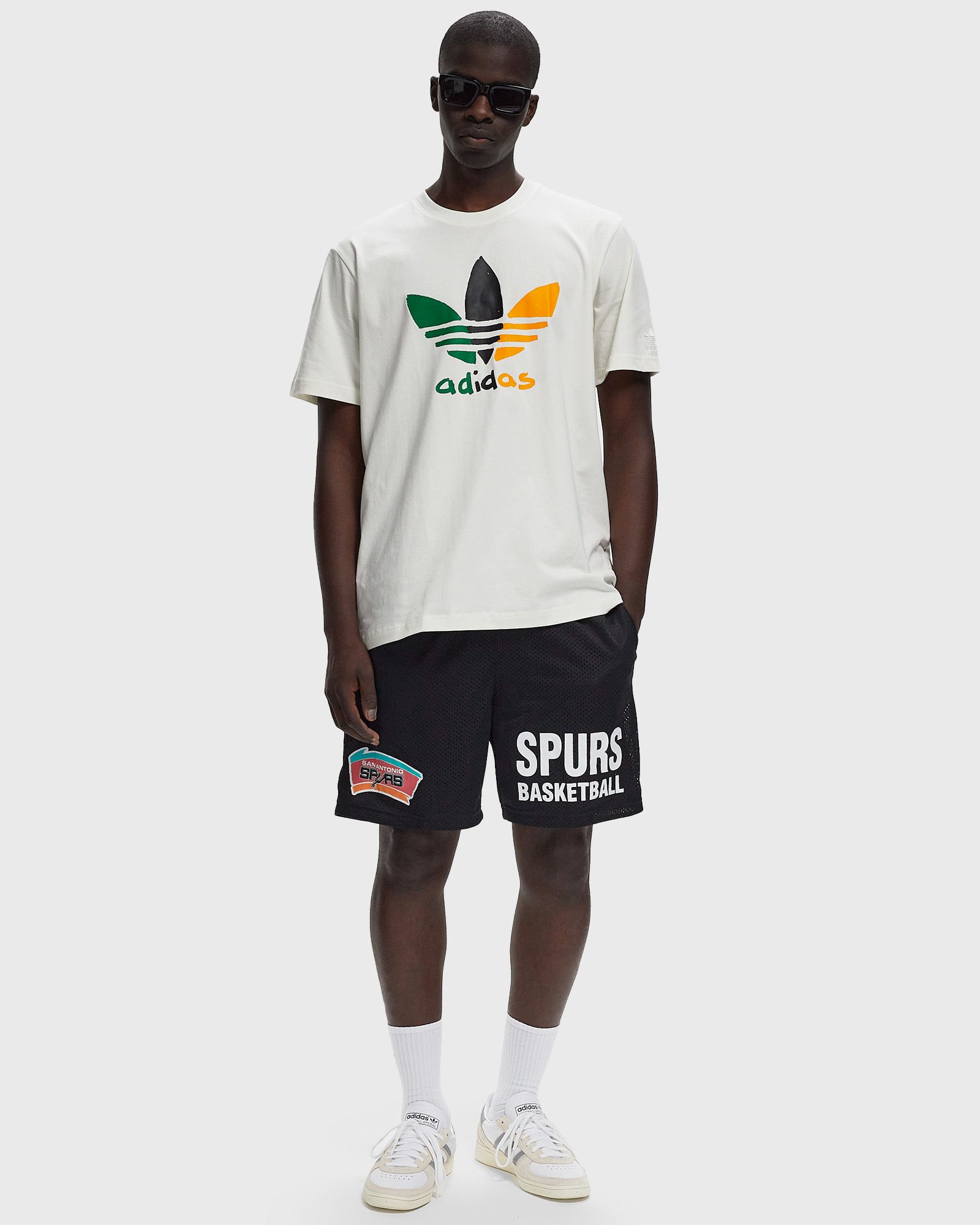 NBA GAMEDAY MESH 7IN SHORTS VINTAGE LOGO SPURS