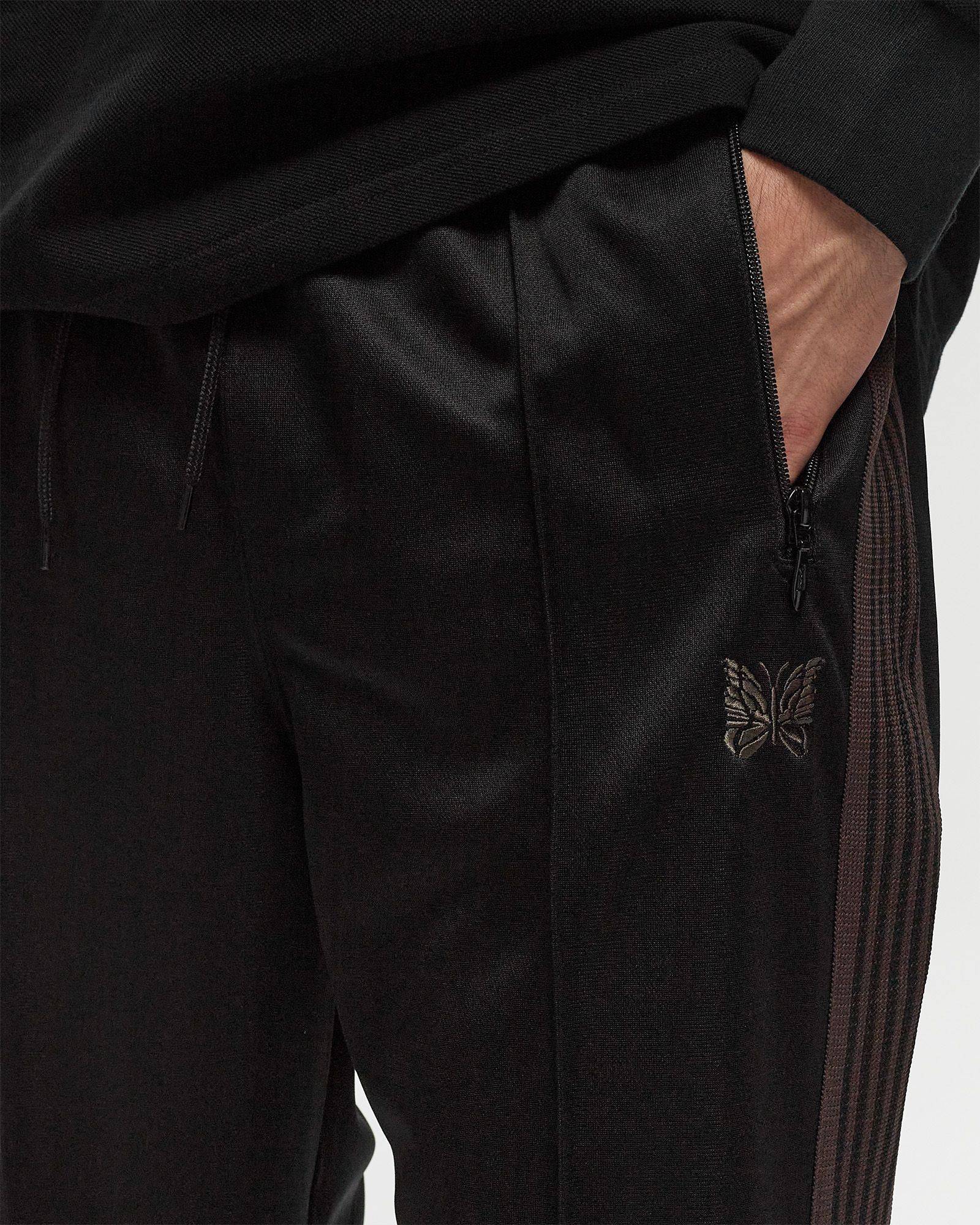 Needles Track Pant - Poly Smooth Black | BSTN Store