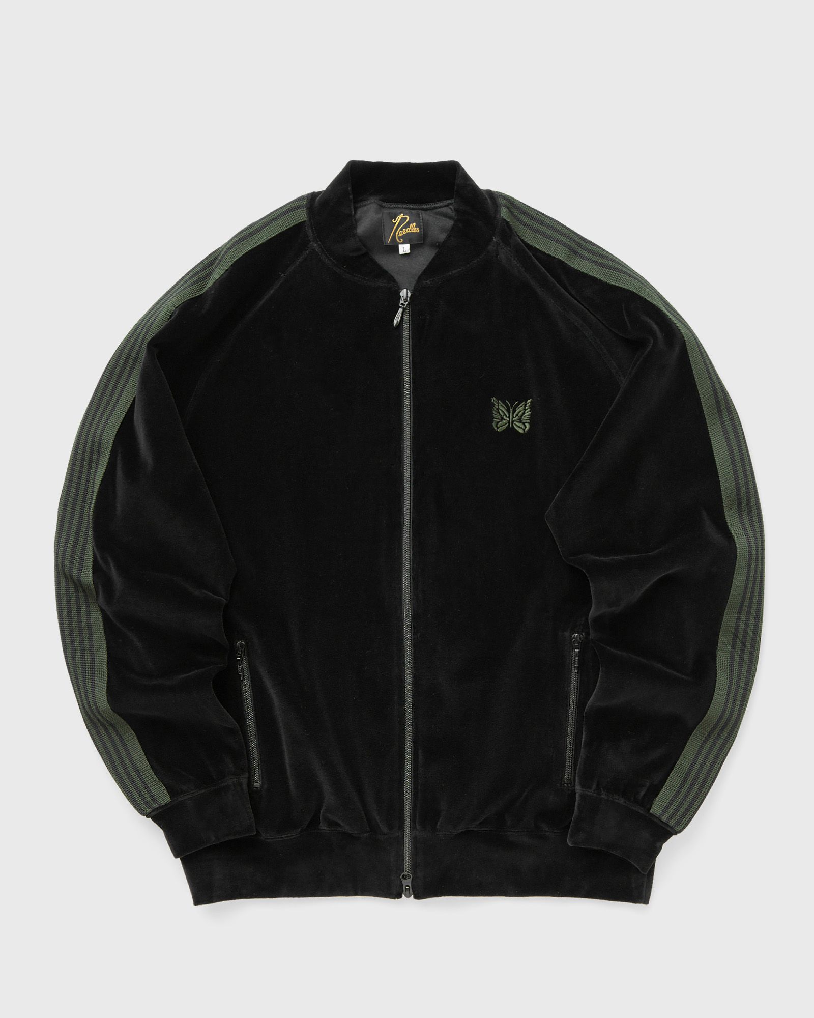 Needles R.C. Track Jacket - C/Pe Velour Black | BSTN Store