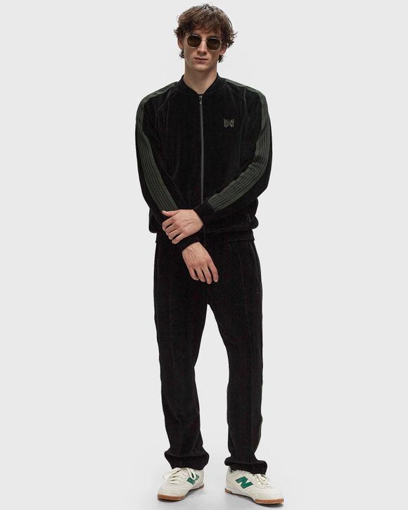 Needles R.C. Track Jacket - C/Pe Velour Black - C-BLACK