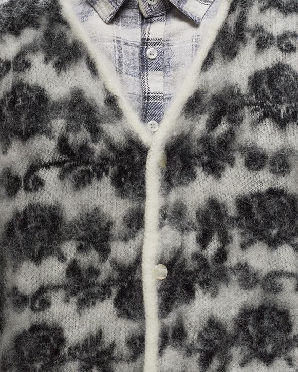 Needles Mohair Cardigan - Rose Black/White | BSTN Store