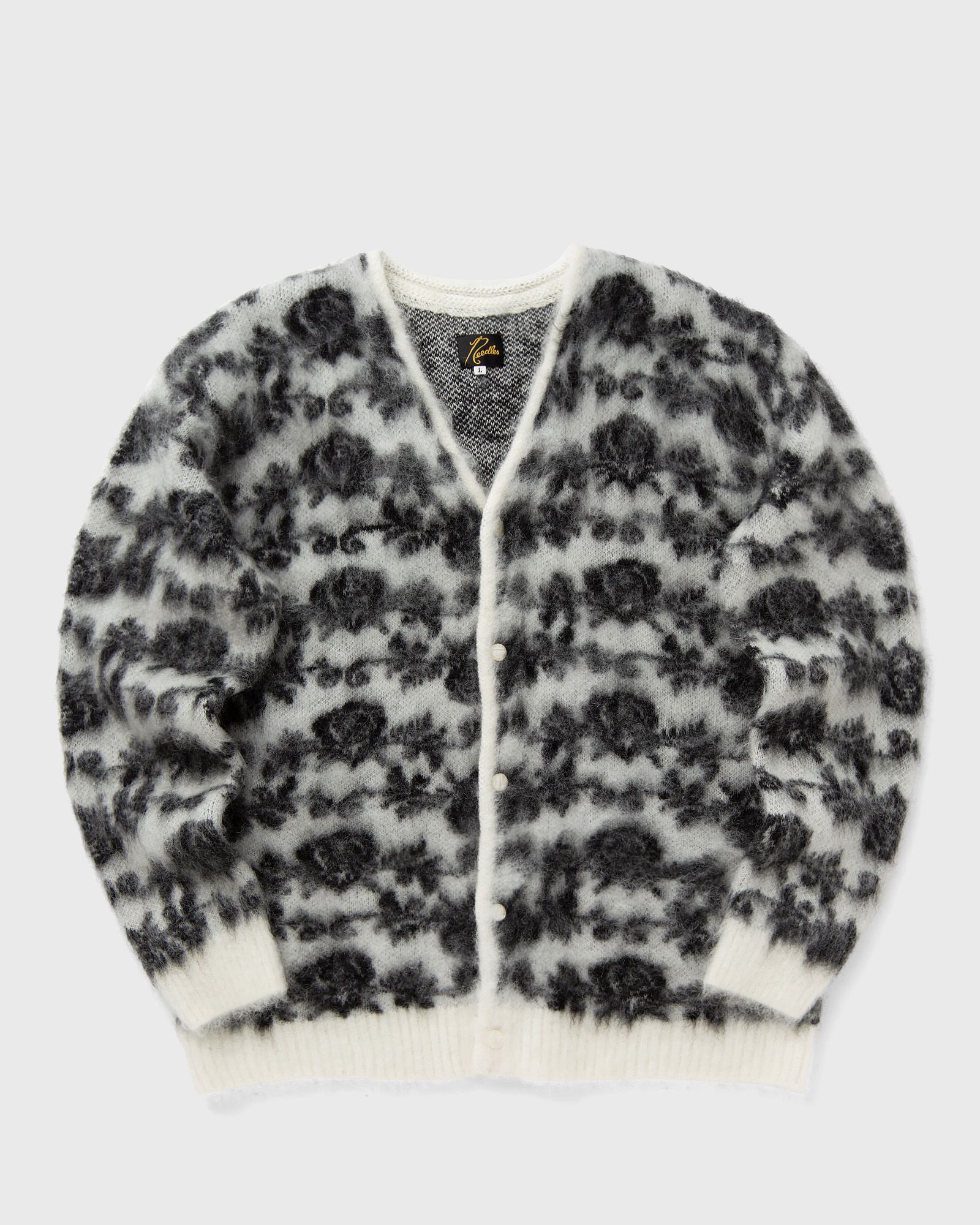 Needles Mohair Cardigan - Rose Black White | BSTN Store