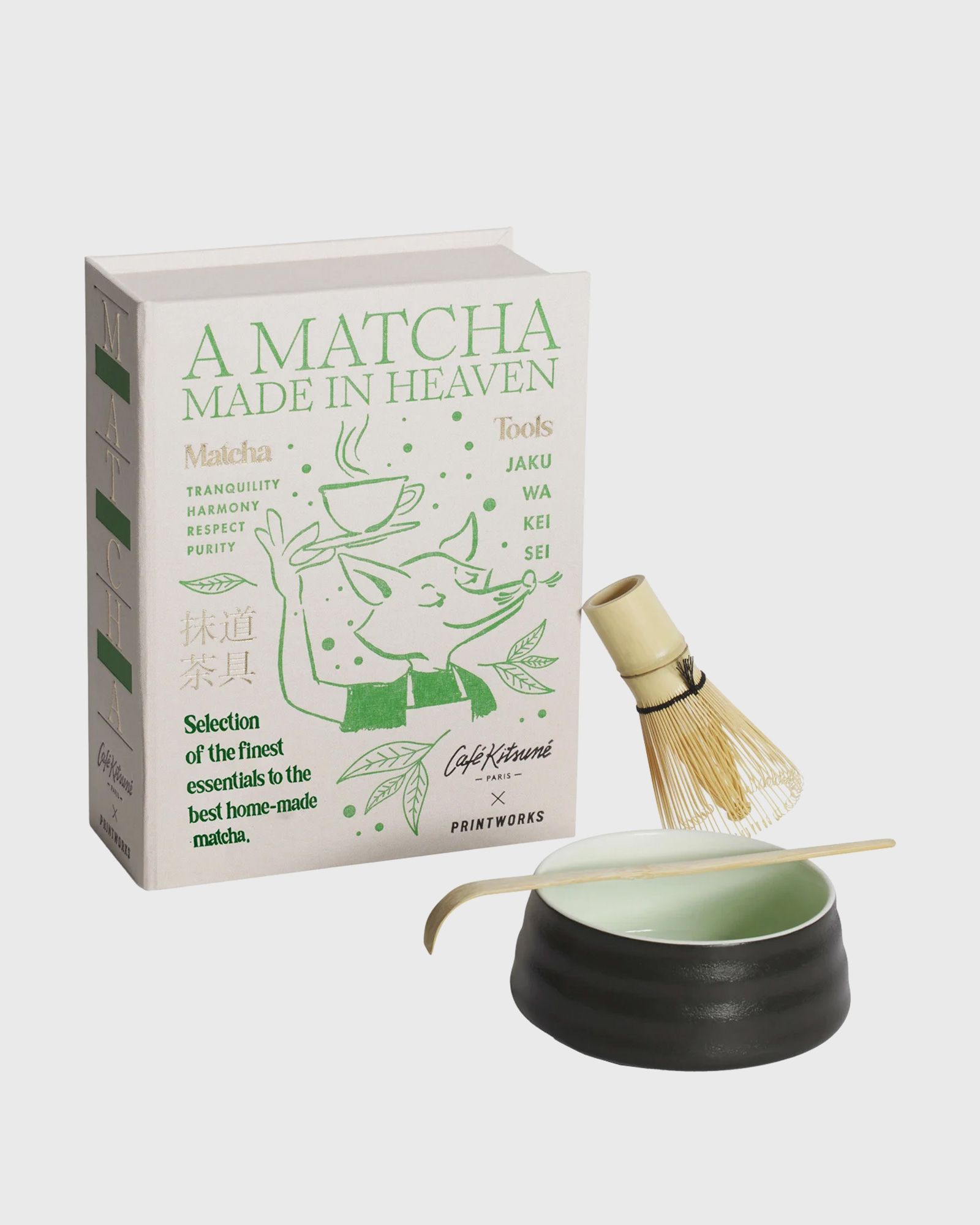 MATCHA SET CAFE KITSUNE x PRINTWORKS