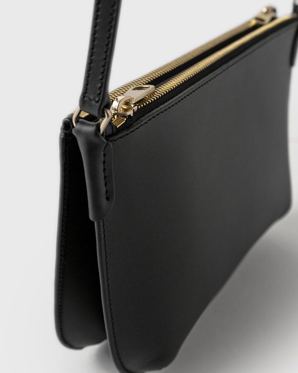 ★A.P.C. Sarah Pouch Black★ Sarah Shoulder Mini bag | Suede calfskin and smooth leather