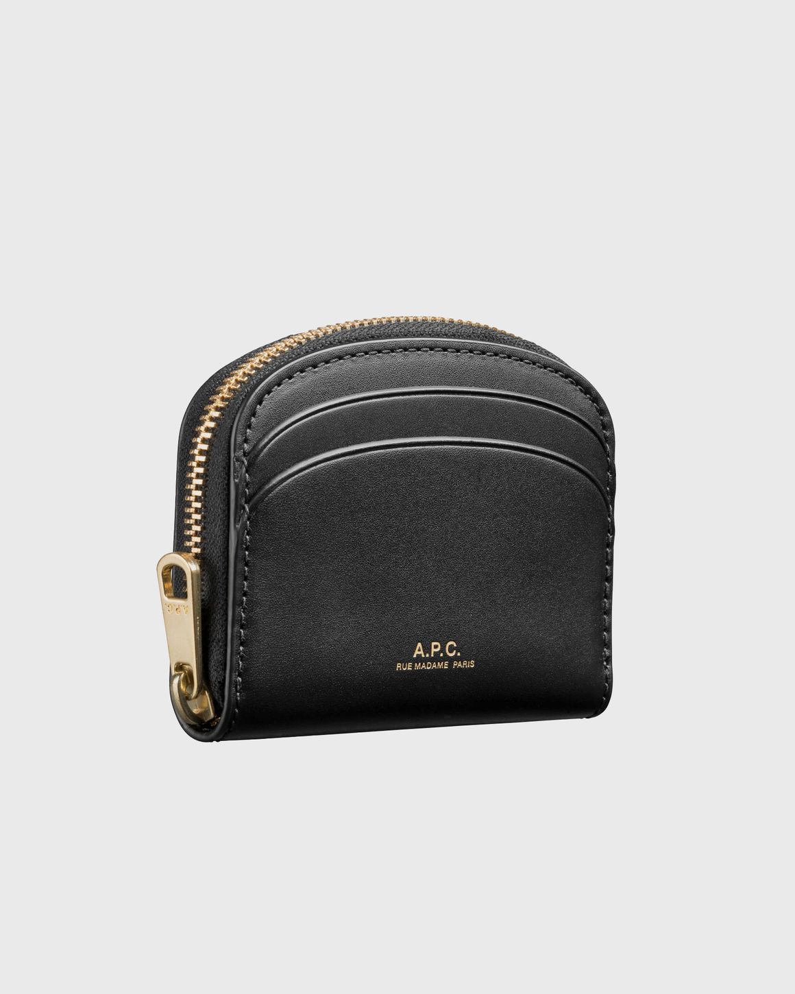 A.P.C. COMPACT DEMI-LUNE MINI Black | BSTN Store