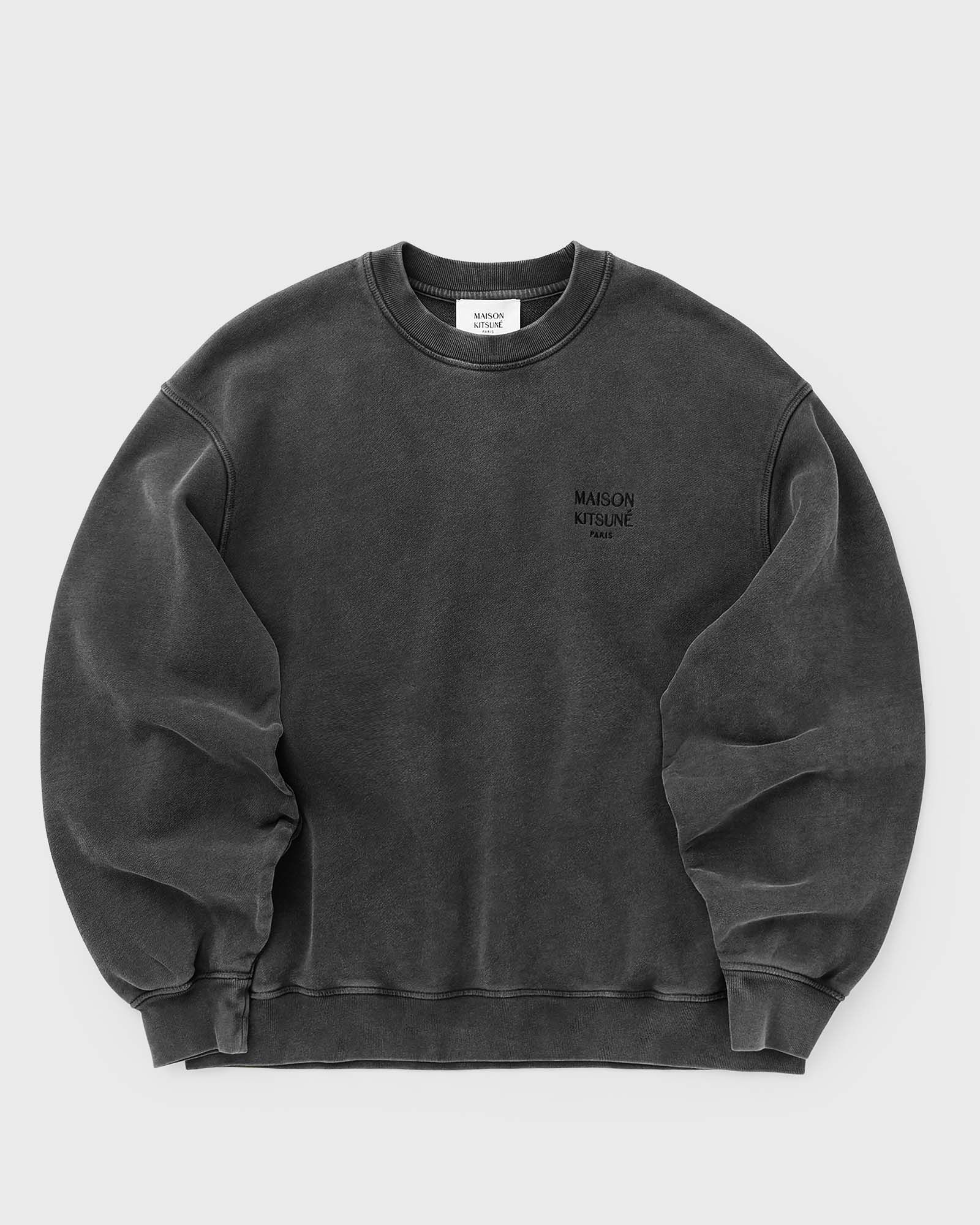 Maison Kitsune Maison Kitsune GALLERY FADED RELAXED SWEATSHIRT in black