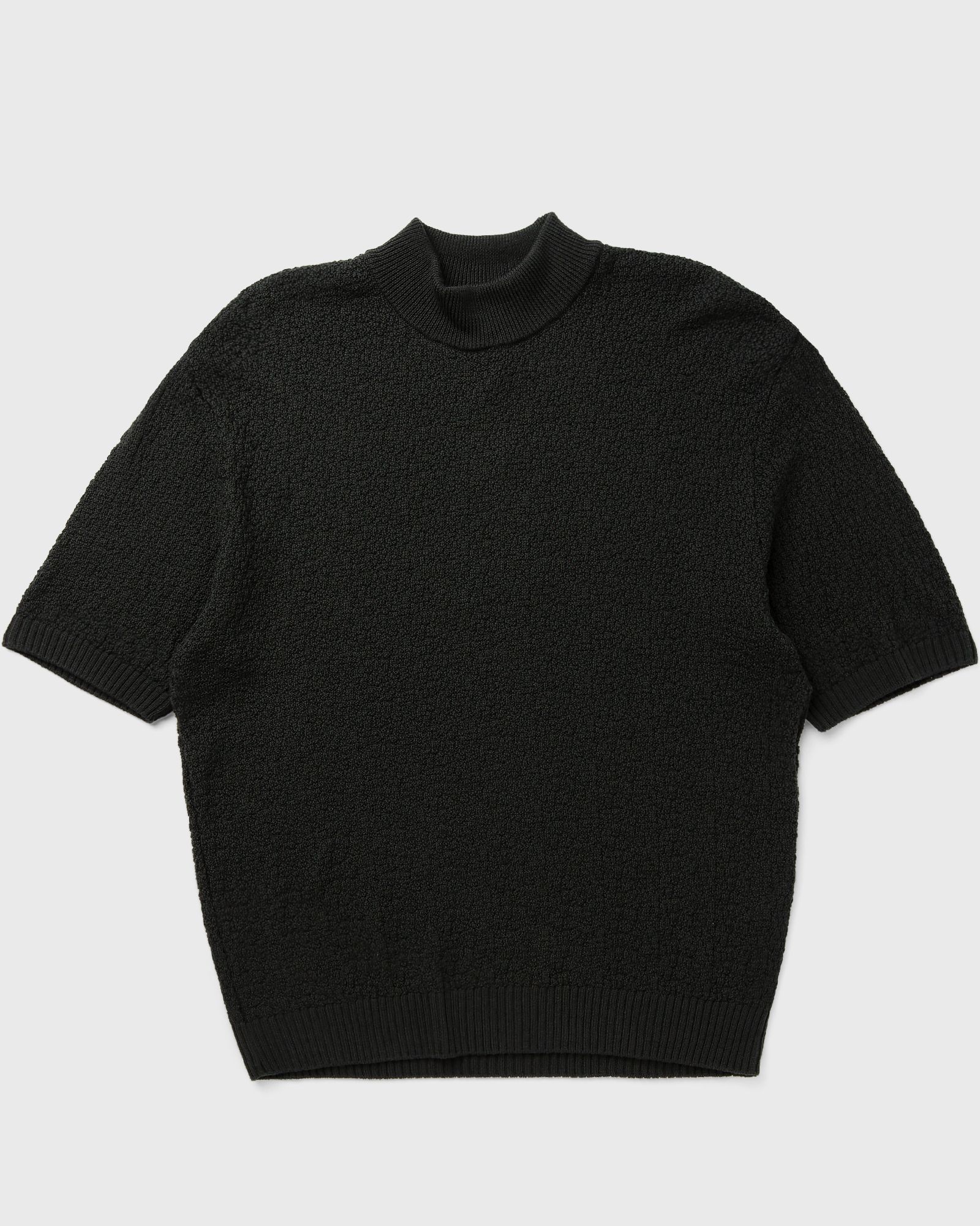 S/S Mock Neck Sweater - Merino Wool Knit