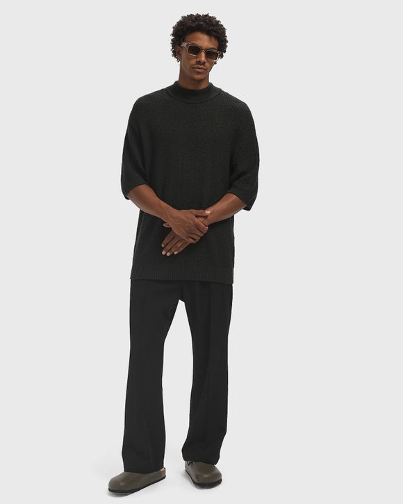 Thumbnail - S/S Mock Neck Sweater - Merino Wool Knit