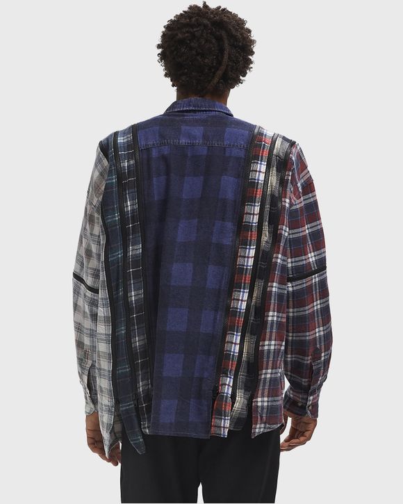 Rebuild by Flannel Shirt -> 7 Cuts Zipped Wide Shirt