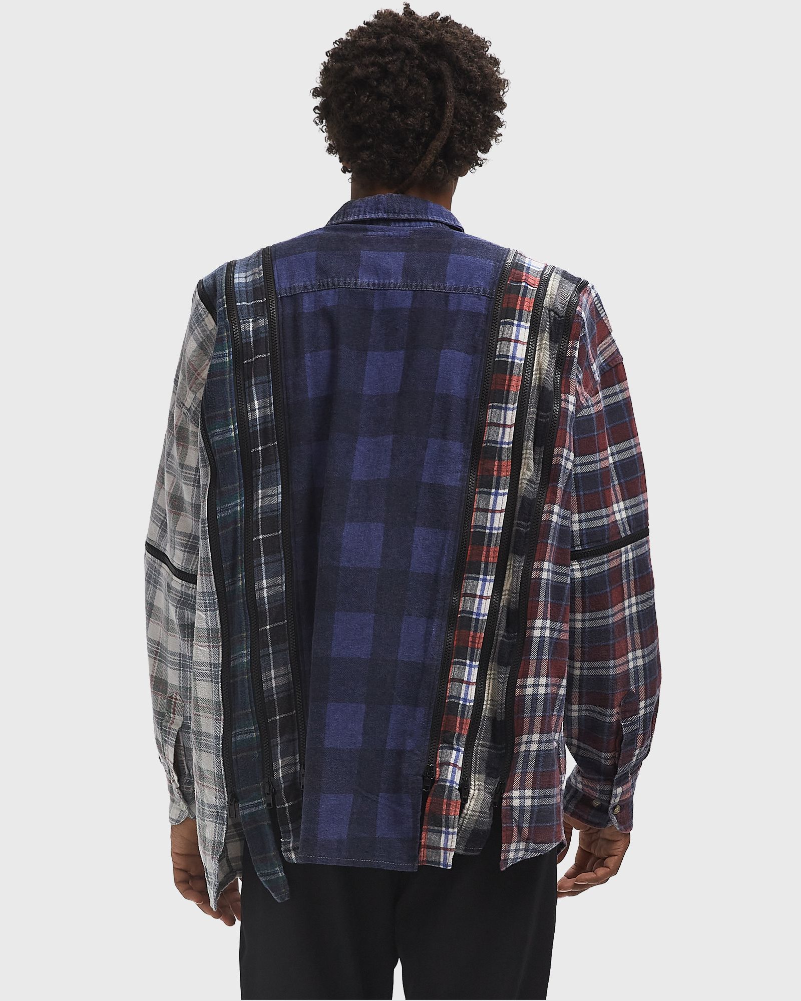 Rebuild by Flannel Shirt -> 7 Cuts Zipped Wide Shirt
