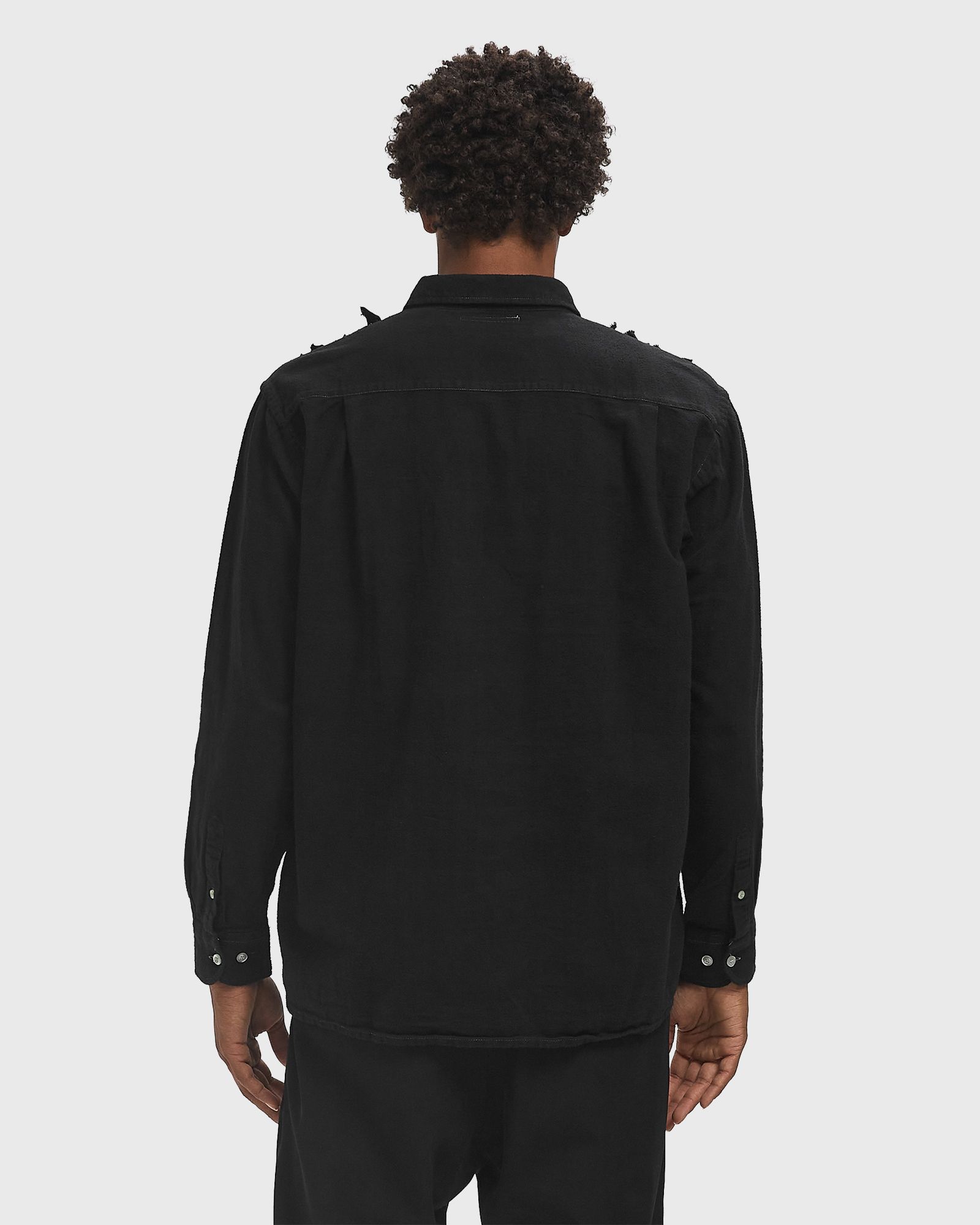 Rebuild by Flannel Shirt -> Ribbon Shirt / Over Dye