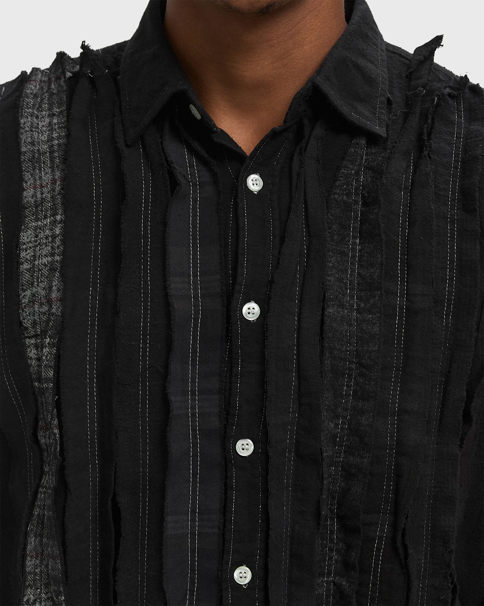 Rebuild by Flannel Shirt -> Ribbon Shirt / Over Dye