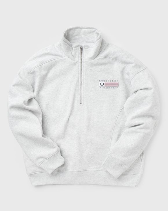 Sporty & Rich Athletic Group Flag Quarter Zip Sweatshirt