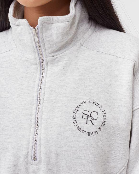 Sporty & Rich SRHWC Quarter Zip Sweatshirt Grey - Heather Gray