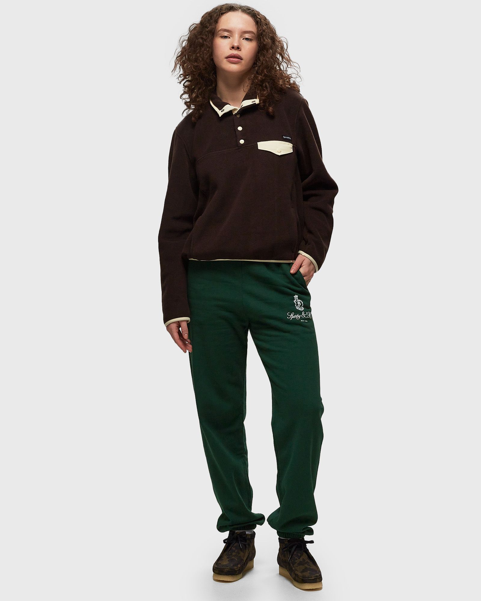 Buttoned Polar Sweatshirt