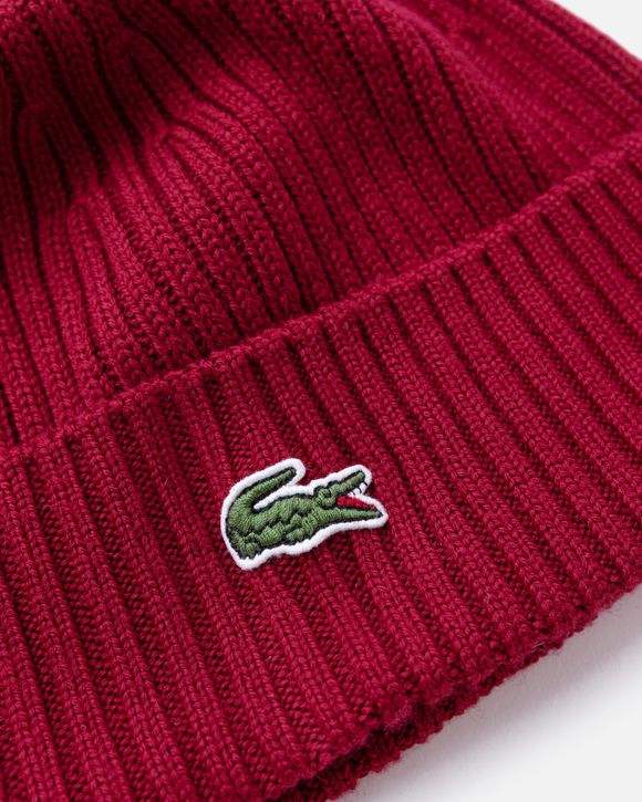 Bonnet lacoste rouge discount bordeaux