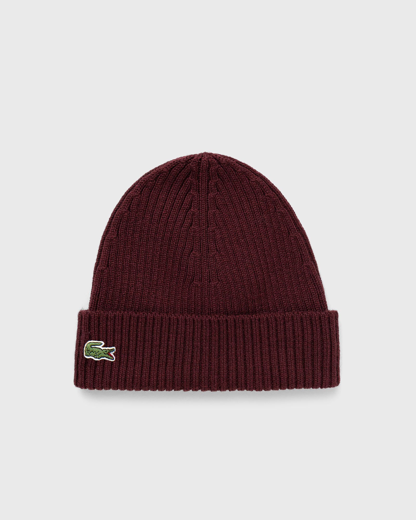 RIB KNIT BRUSHED WOOL BEANIE