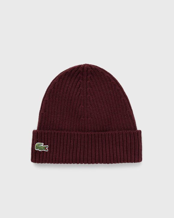 RIB KNIT BRUSHED WOOL BEANIE