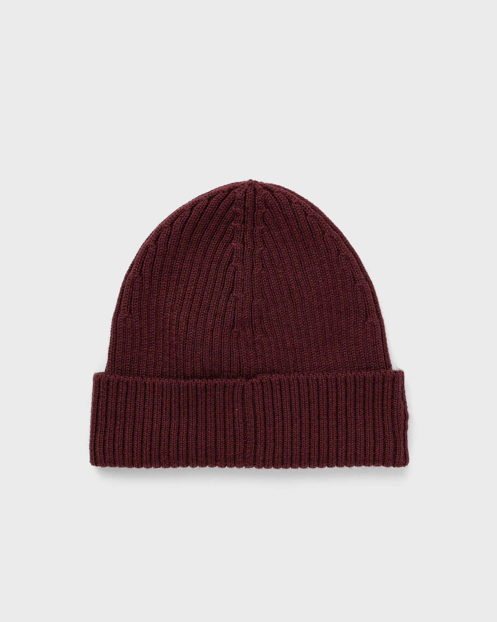 RIB KNIT BRUSHED WOOL BEANIE