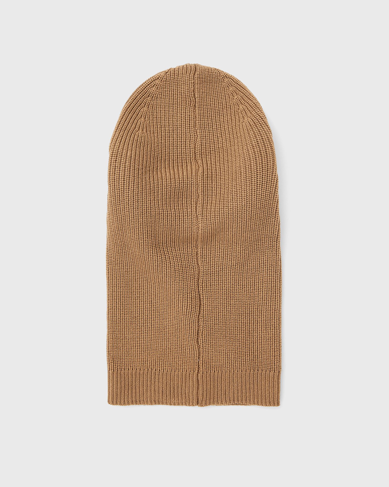 RIBBED WOOL BALACLAVA WITH VISOR