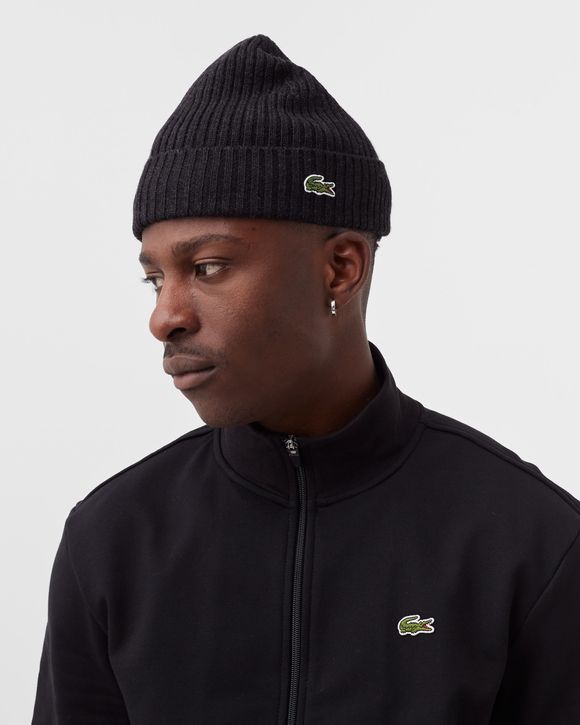 Lacoste ribbed store wool beanie