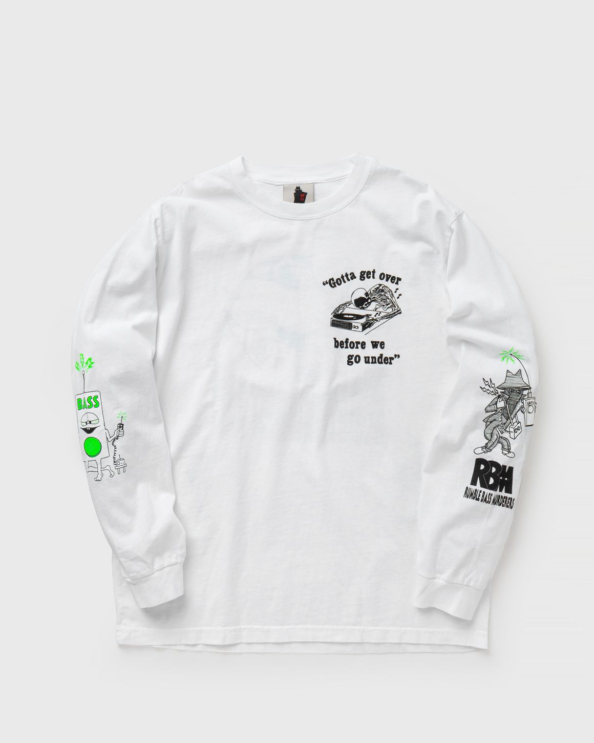 Real Bad Man TURN UP THE BASS DETONATOR LONGSLEEVE White