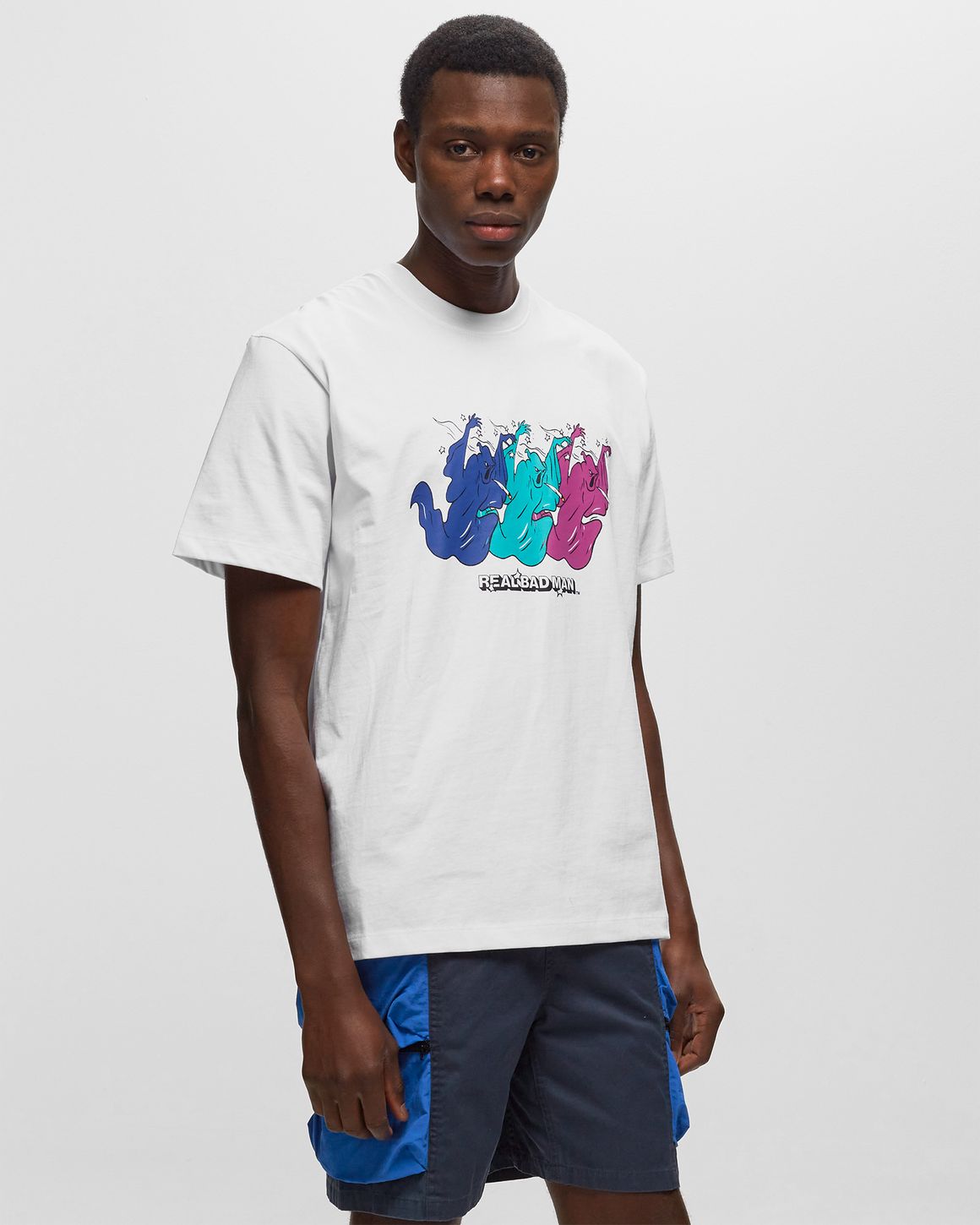 MAN】SMOKIN GHOST 【REAL [ACID] BAD TEE