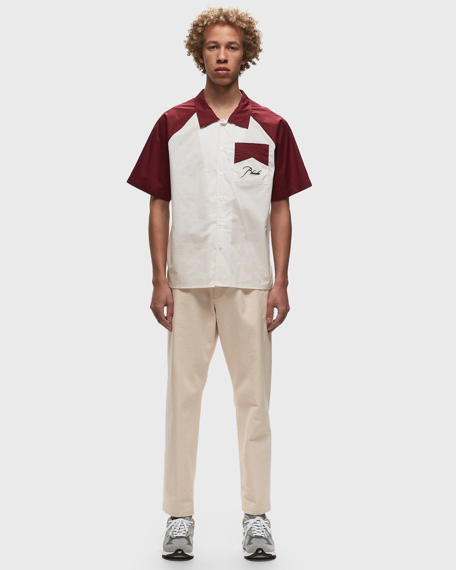 RAGLAN POPLIN BUTTON UP