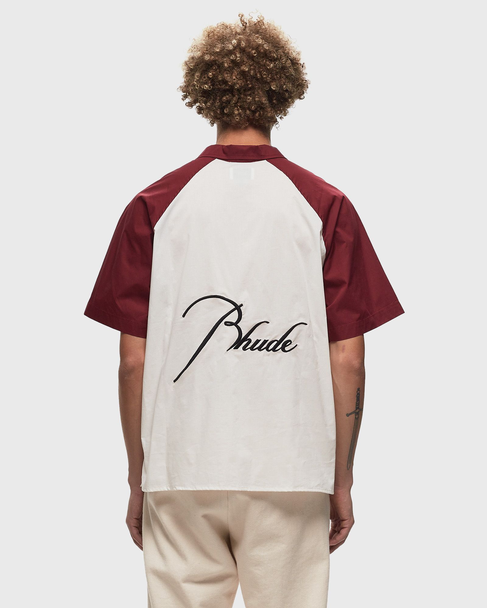 RAGLAN POPLIN BUTTON UP