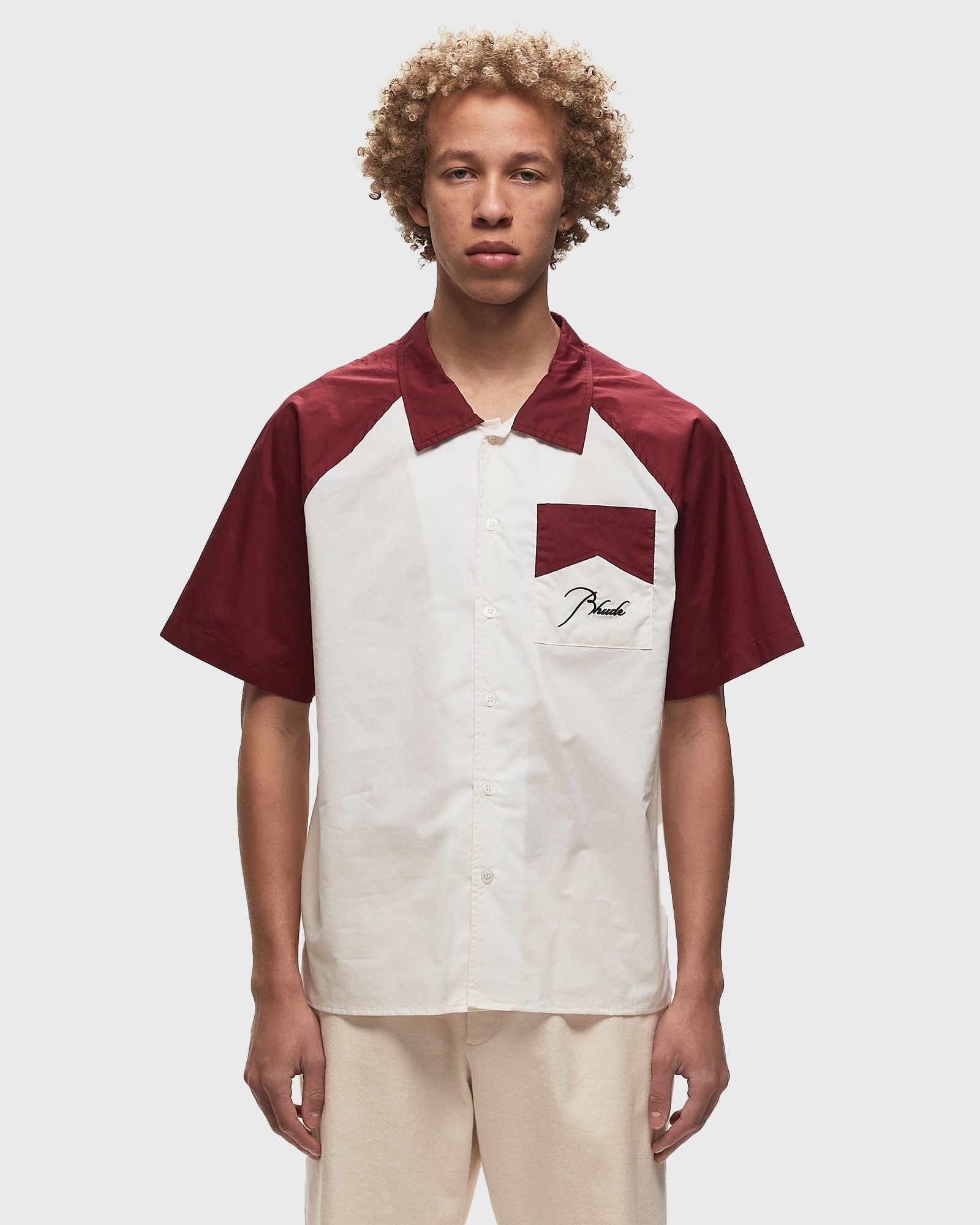 RAGLAN POPLIN BUTTON UP