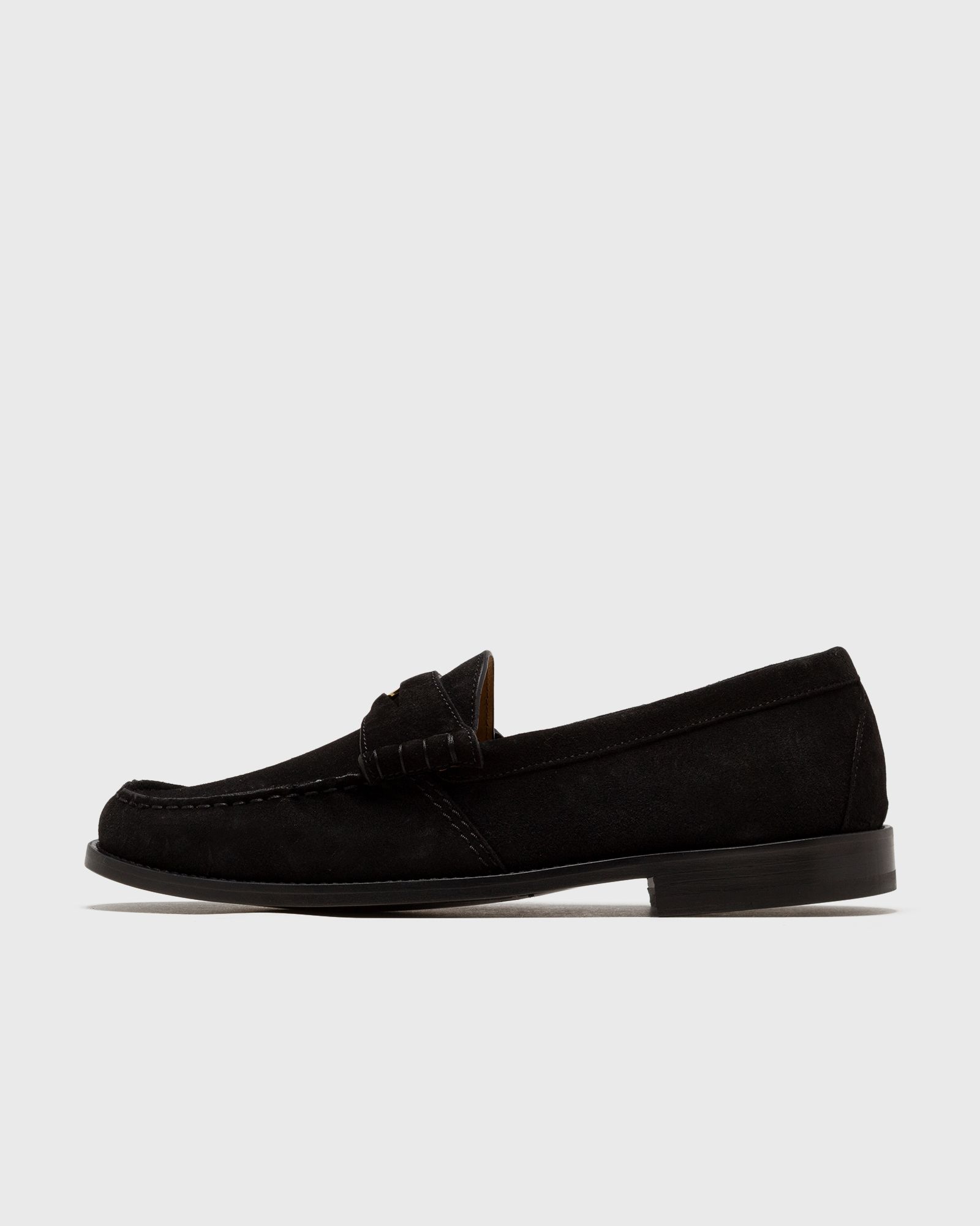 Rhude - penny loafer suede men casual shoes black in größe:42