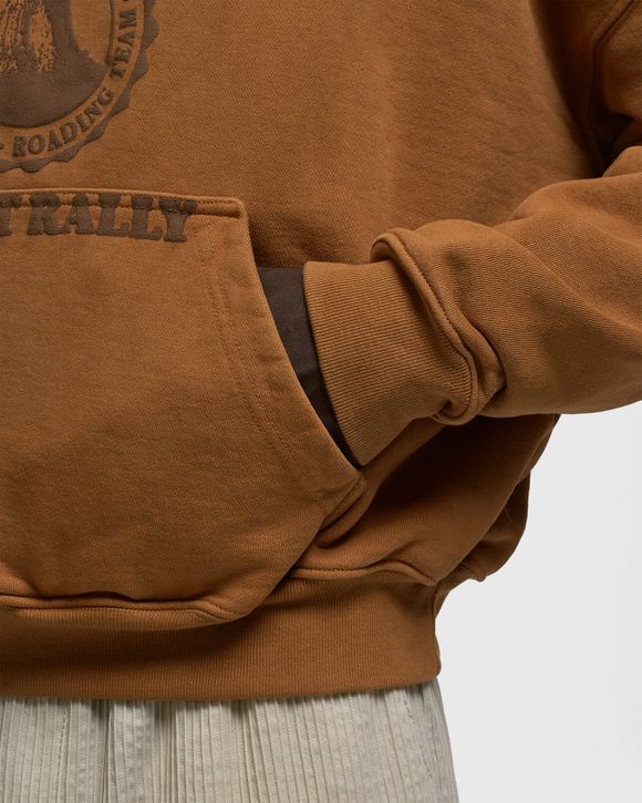 Rhude CROPPED DESERT VALLEY HOODIE Brown | BSTN Store