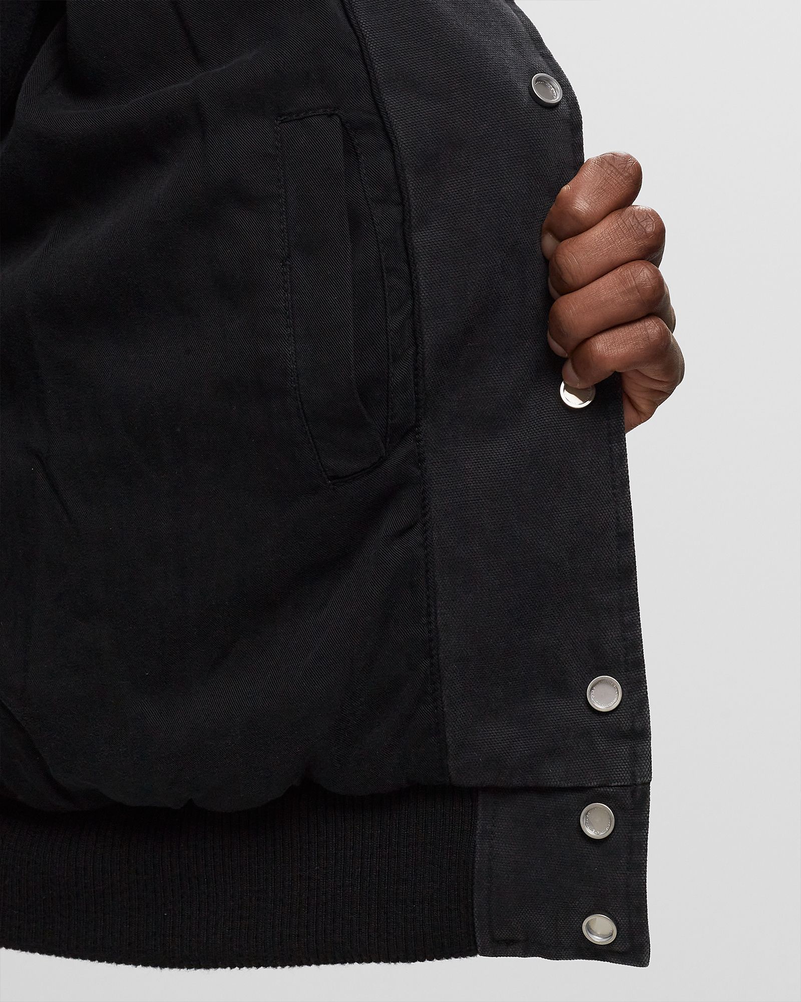 WASHED CANVAS VARSITY JACKET