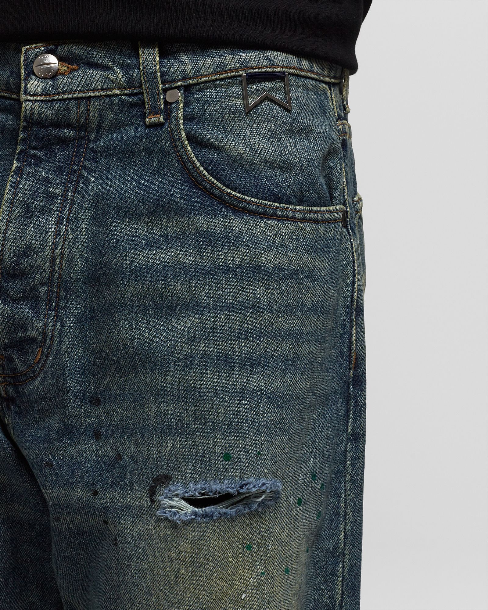 RHUDE WIDE LEG DENIM