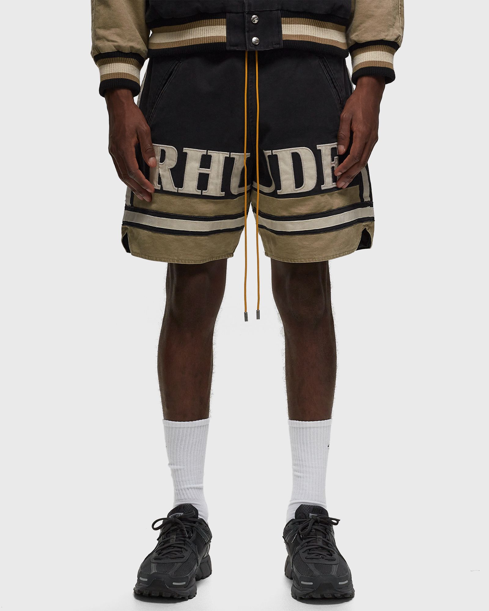 RHUDE EMBROIDERED LOGO SHORT