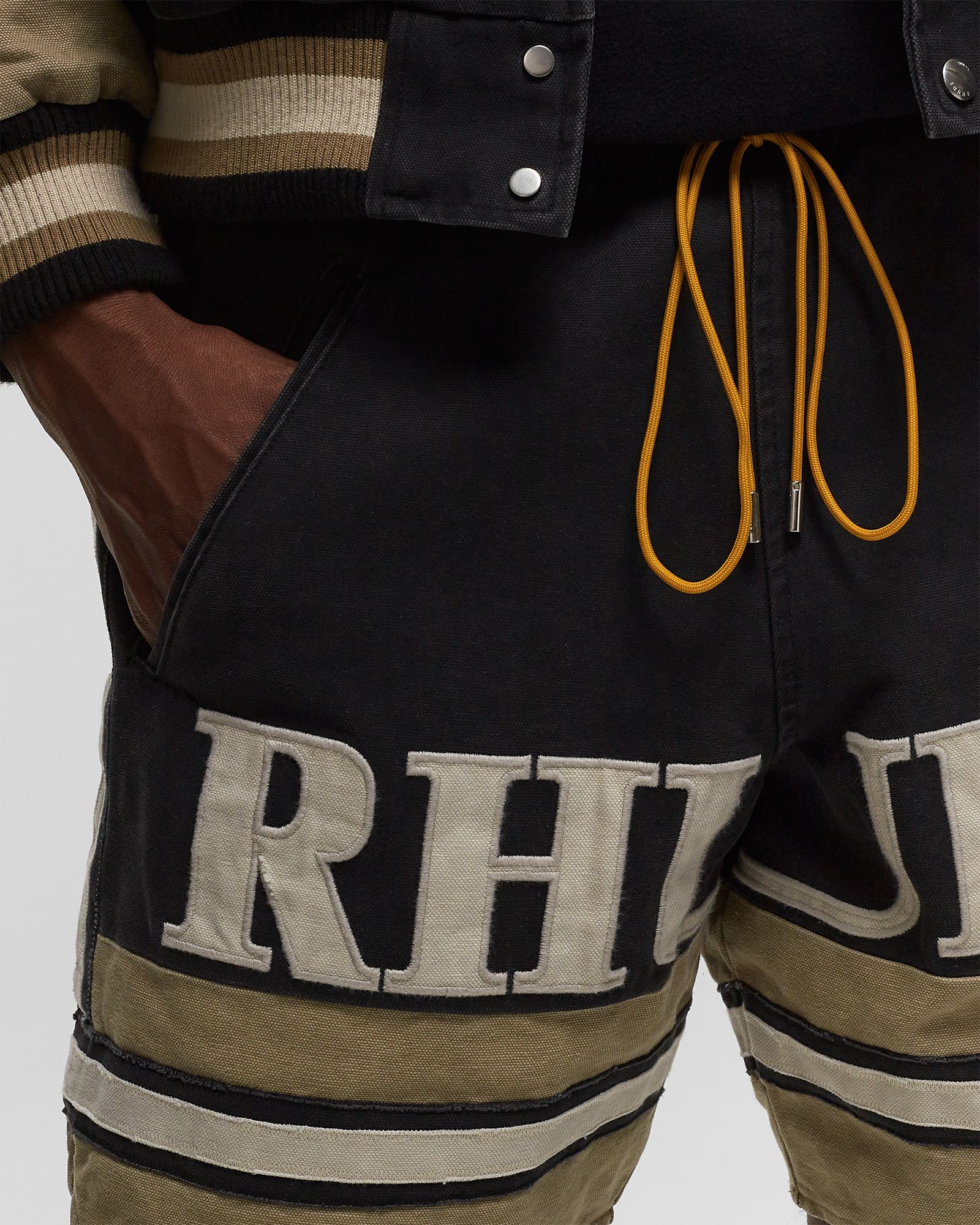 RHUDE EMBROIDERED LOGO SHORT