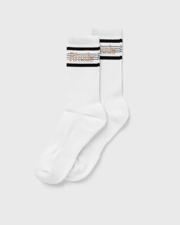 Rhude: White Scramble Logo Socks