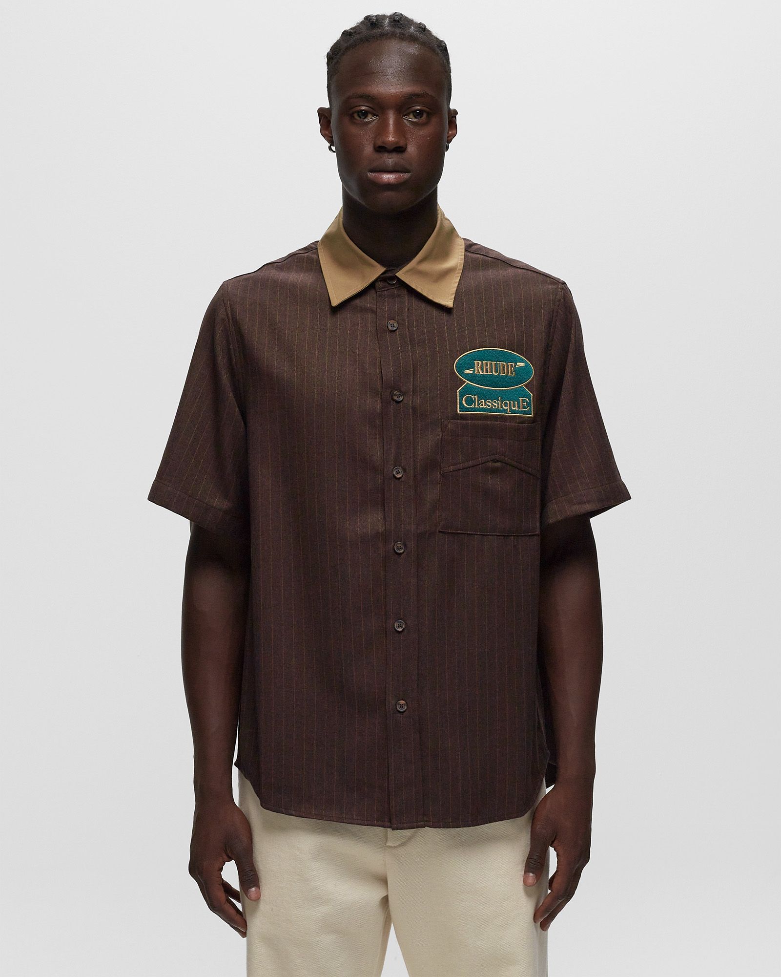 TWILL STRIPE MECHANIC SHIRT