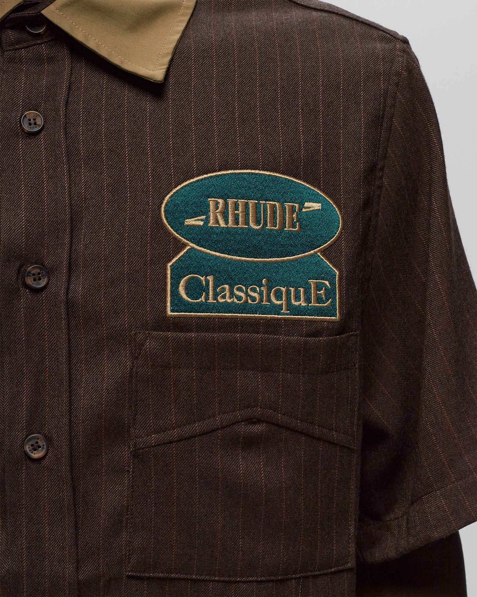 TWILL STRIPE MECHANIC SHIRT