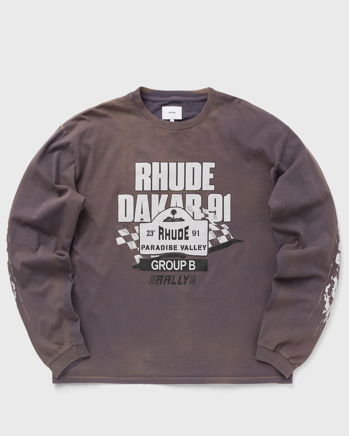 RHUDE Desert Racing LS Tee Grey ジミン着用 - メルカリ