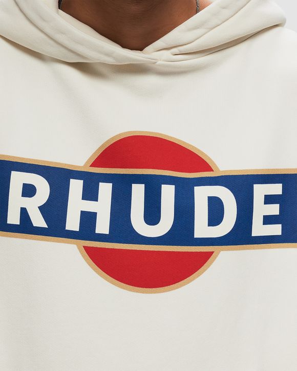 【関税込み】Rhude オフホワイト Vintage Racer フーディ Rhude RHUDE VINTAGE RACER HOODIE White | BSTN Store