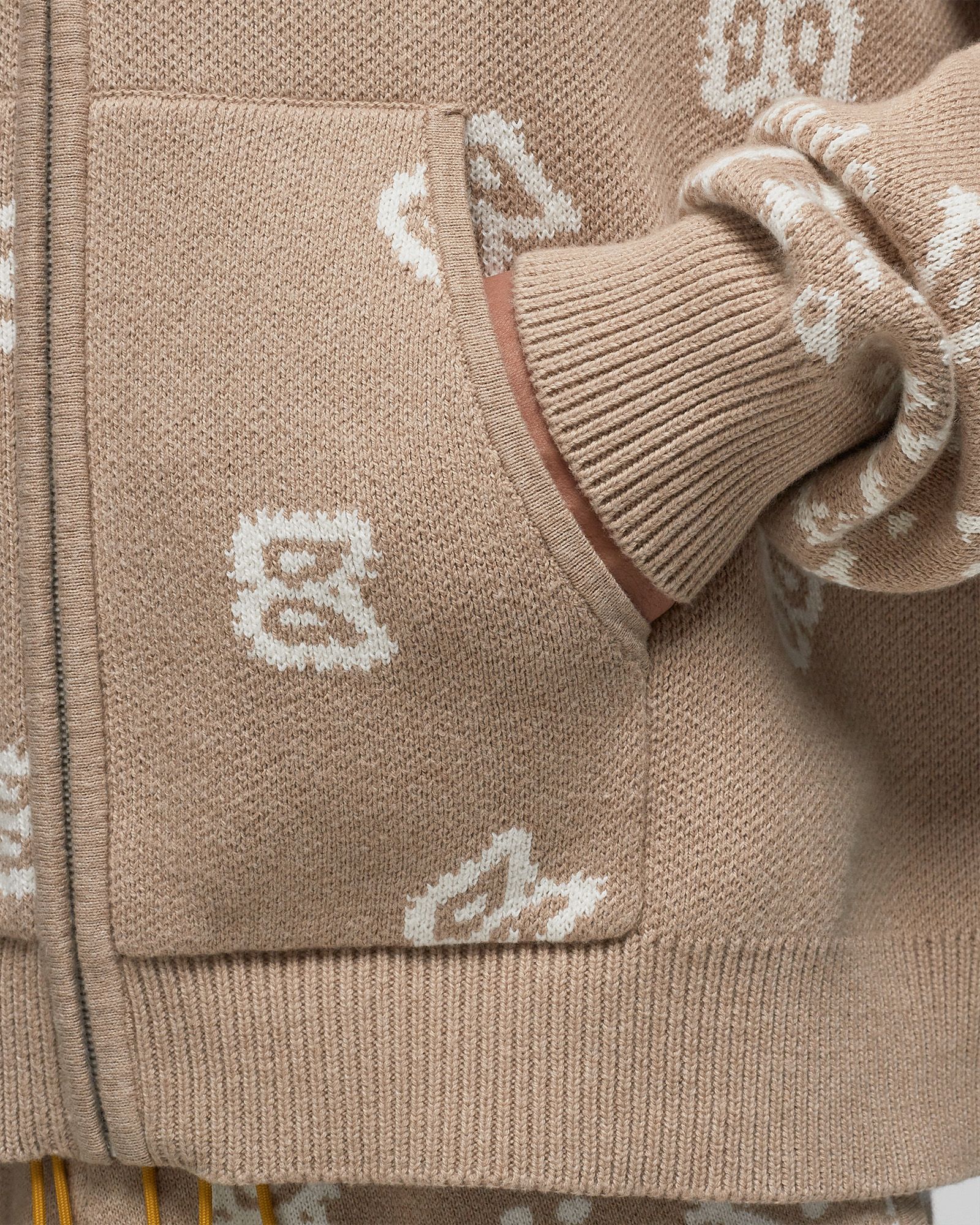 RHUDE BANDANA KNIT ZIP-UP