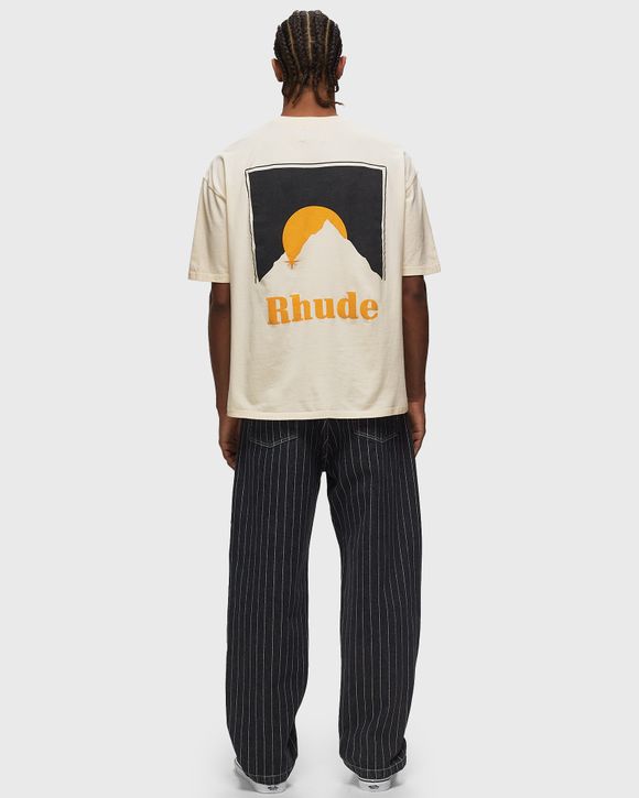 【RHUDE】関税送料込 ムーンライトロゴ コットン Tシャツ MOONLIGHT TEE – R H U D E