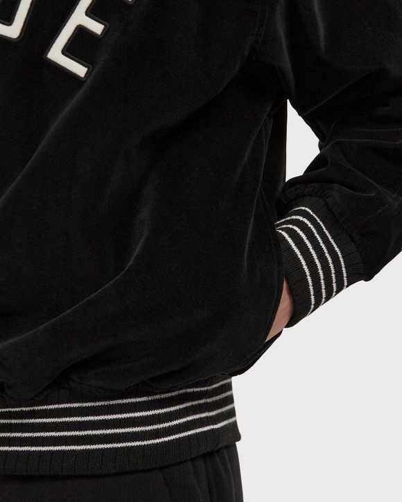VELOUR TRACK QUARTER ZIP-UP