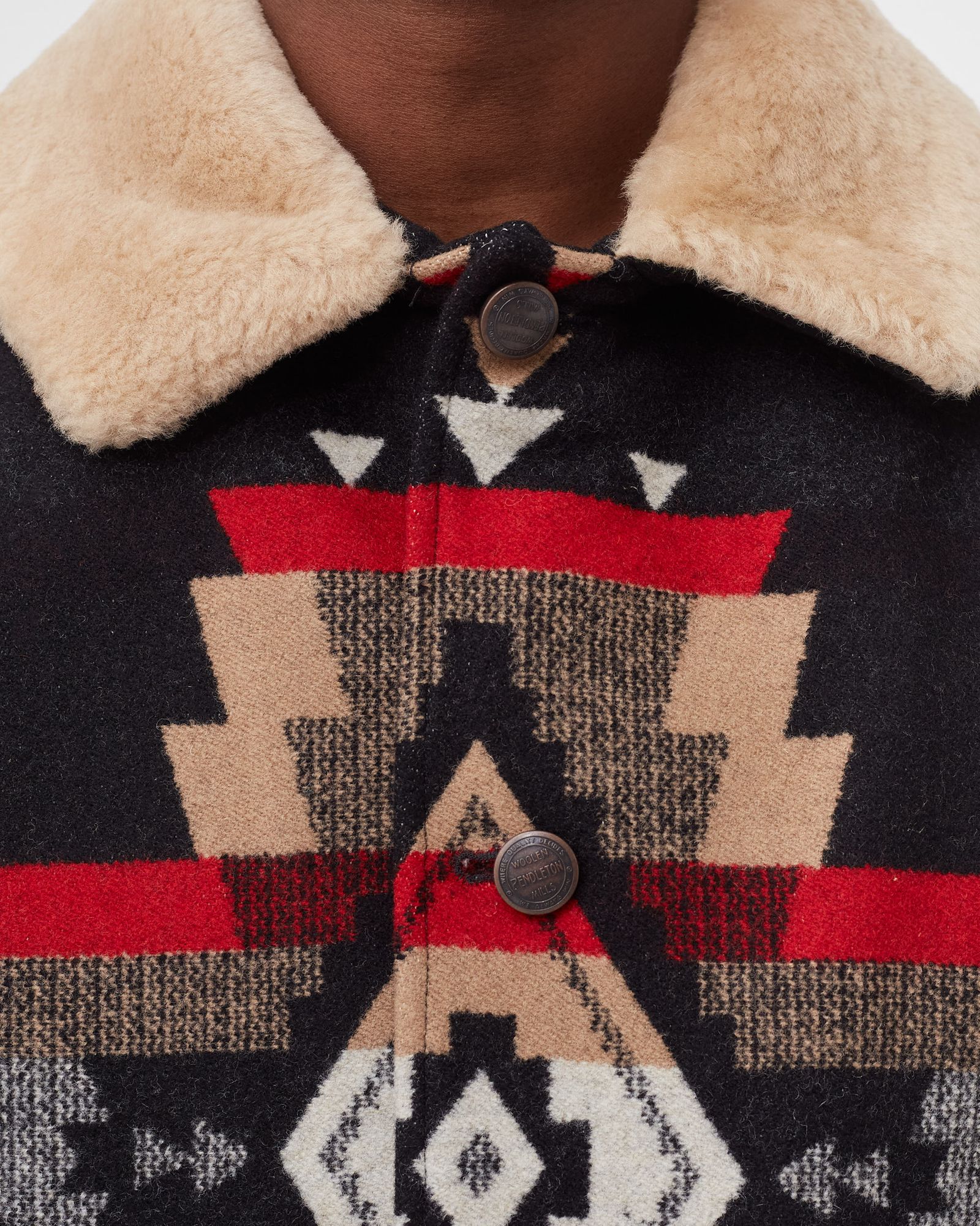 Brownsville Shearling Collar Coat - Rock Point