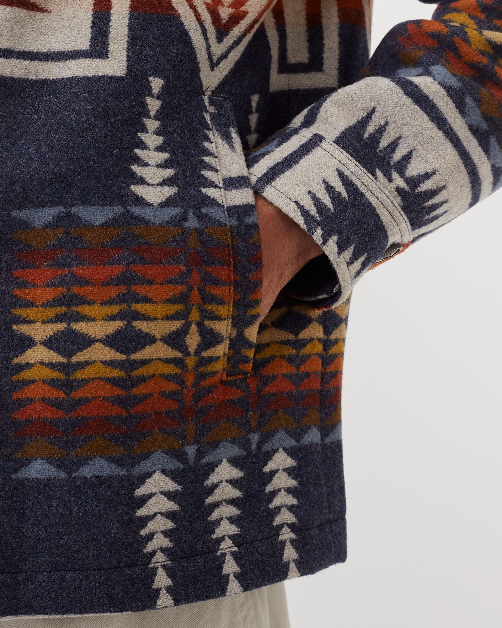 Harding Button Coat - Navy