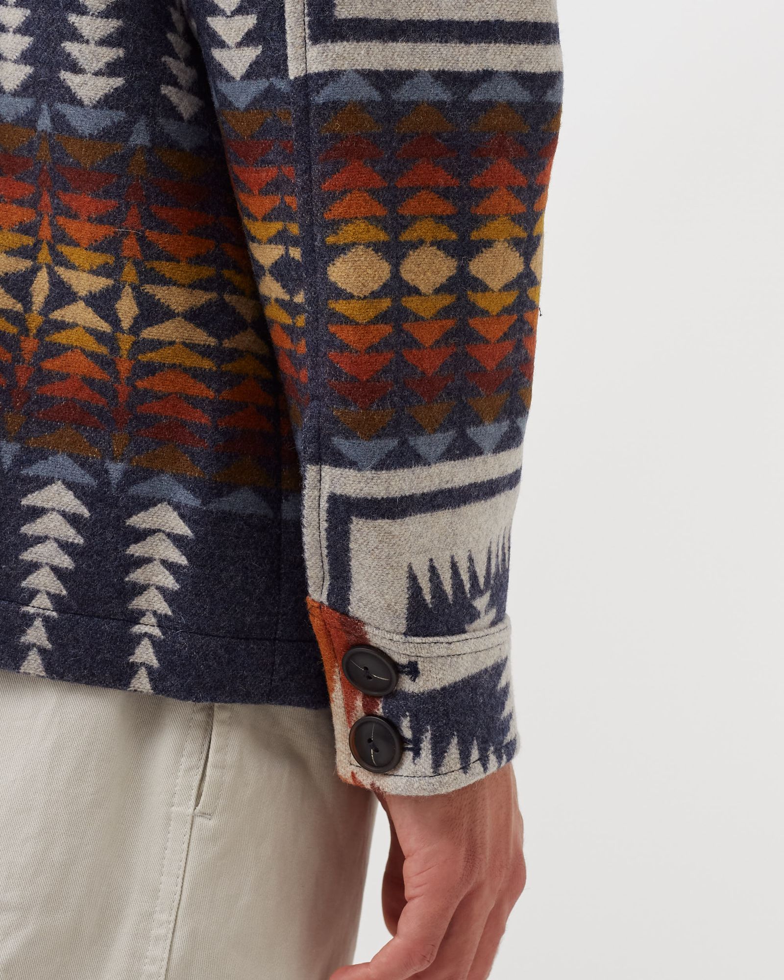 Harding Button Coat - Navy