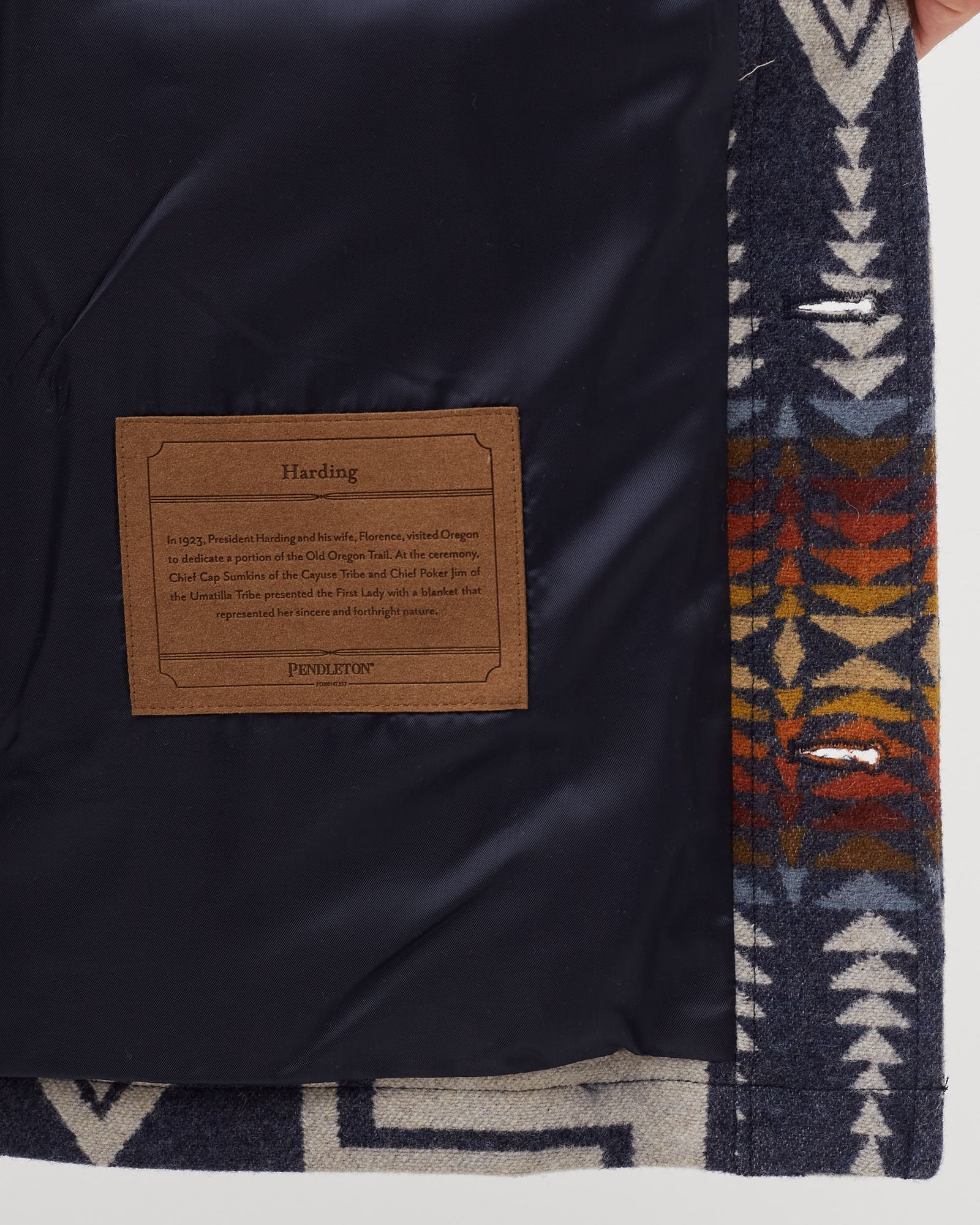 Harding Button Coat - Navy