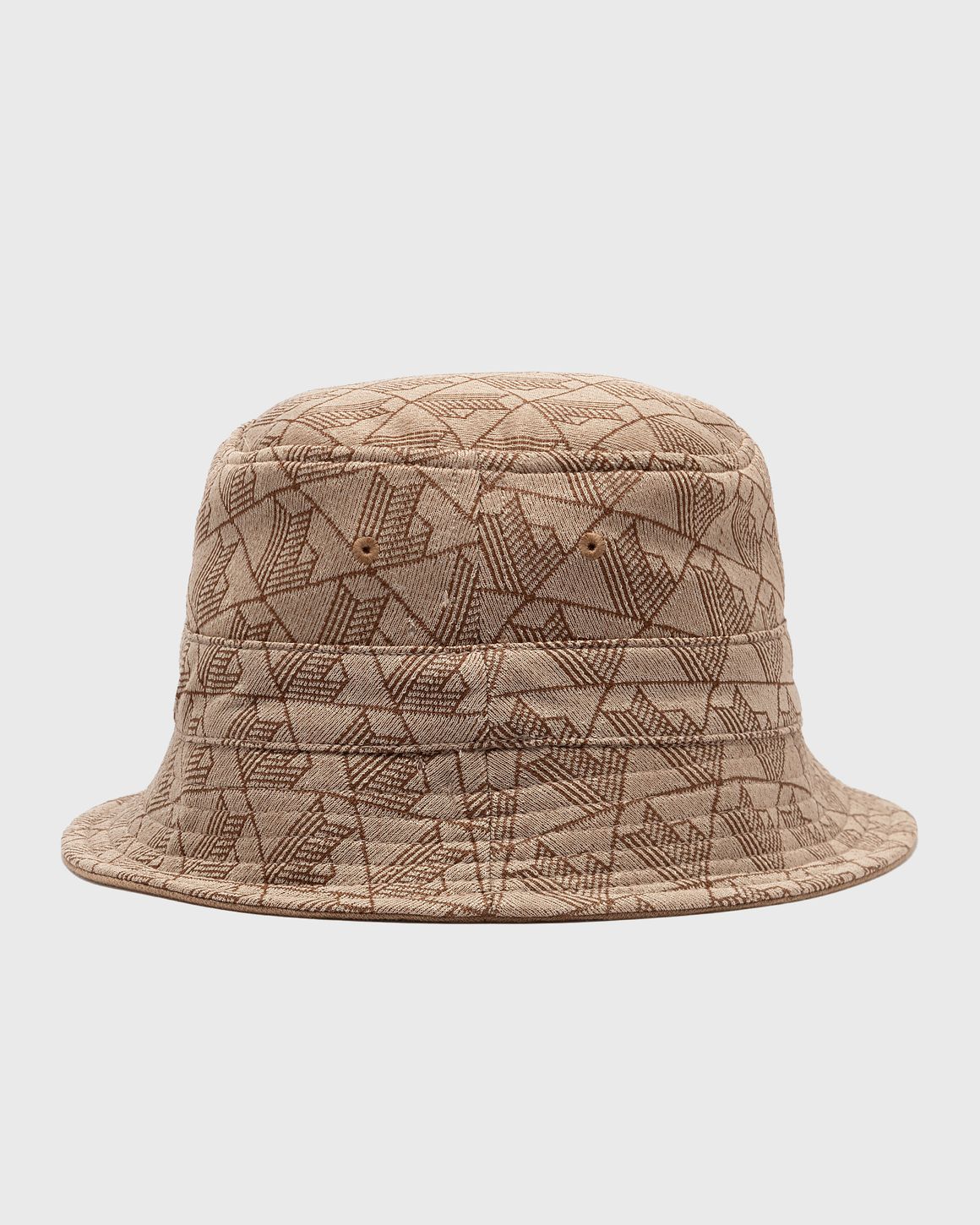 Lacoste REVERSIBLE MONOGRAM JACQUARD BUCKET HAT Brown BSTN Store